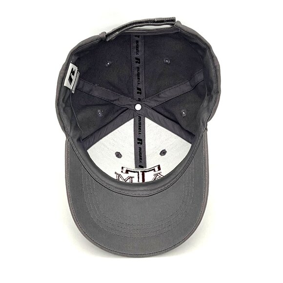 Texas A&M Aggies Embroidered Gray Baseball Cap By Russell Adjustable Strap OSFM - Picture 10 of 16